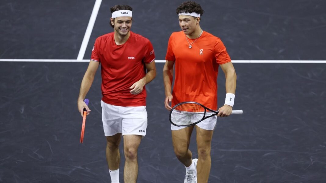 Laver Cup tied after Fritz, Shelton top Alcaraz, Zverev in doubles