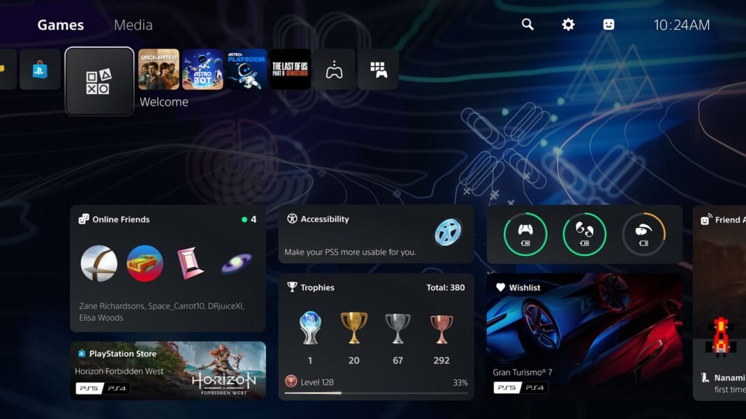 PS5 System Update is Live, Adds Welcome Hub and Party Share