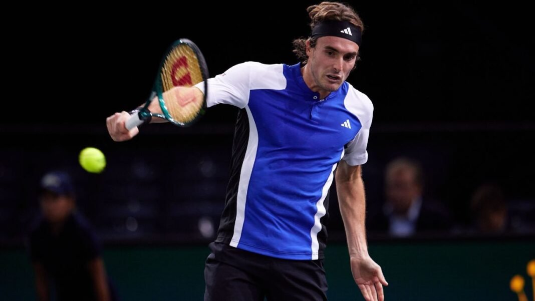 Stefanos Tsitsipas advances at Paris Masters; Tommy Paul out