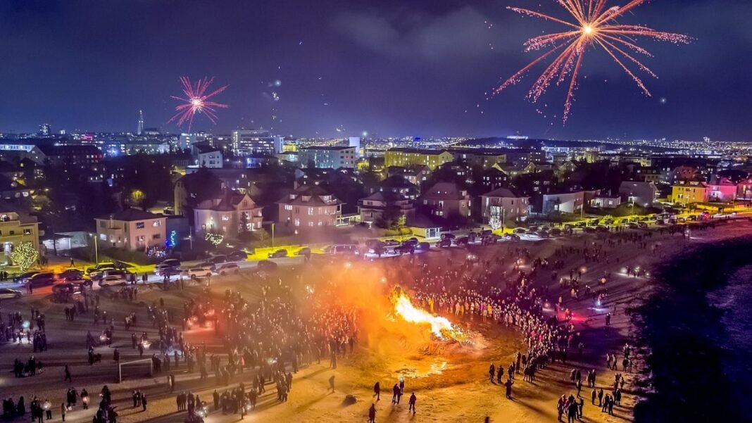 Want a unique New Year’s Eve? Join Reykjavík’s friendly locals for bonfires and a special TV show