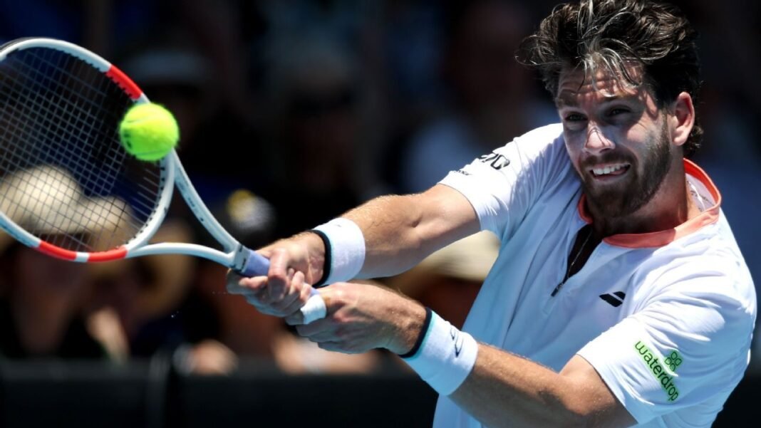 Cameron Norrie accidentally hits fan with thrown racquet