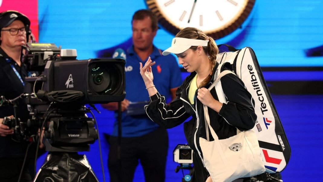 Australian Open villain Danielle Collins booed by crowd in loss