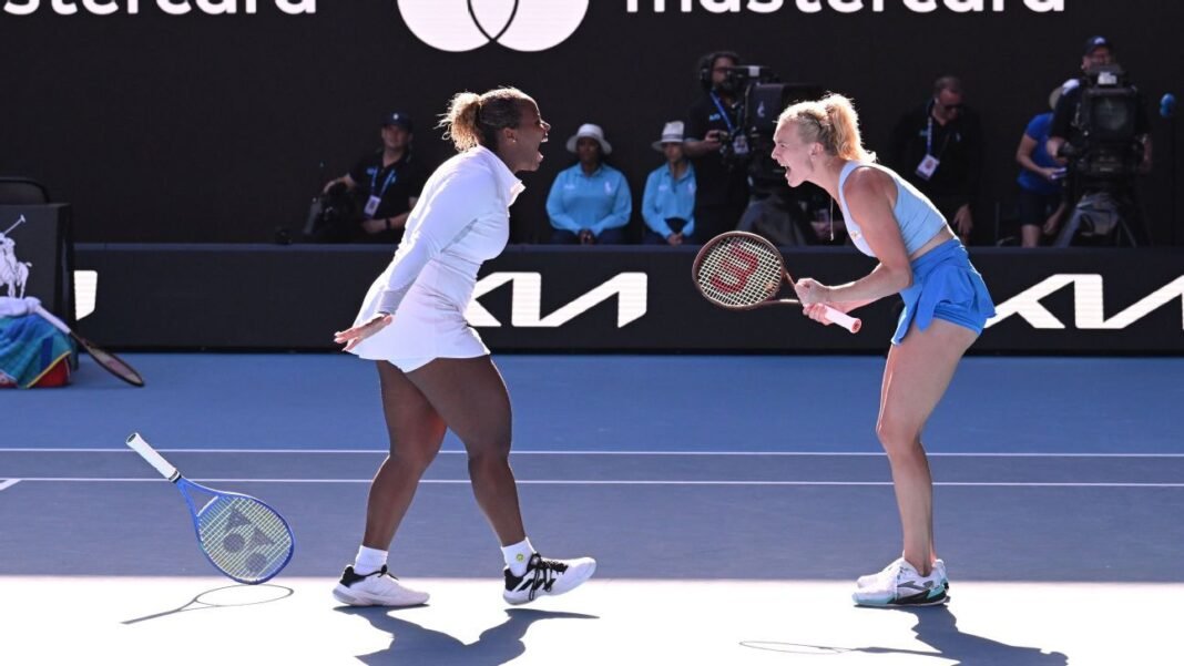 Siniakova, Townsend win Australian Open women's doubles title