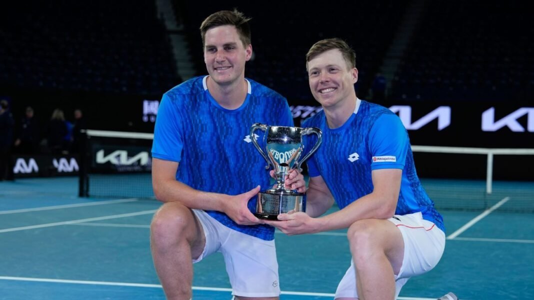 Heliovaara, Patten win Australian Open men's doubles title