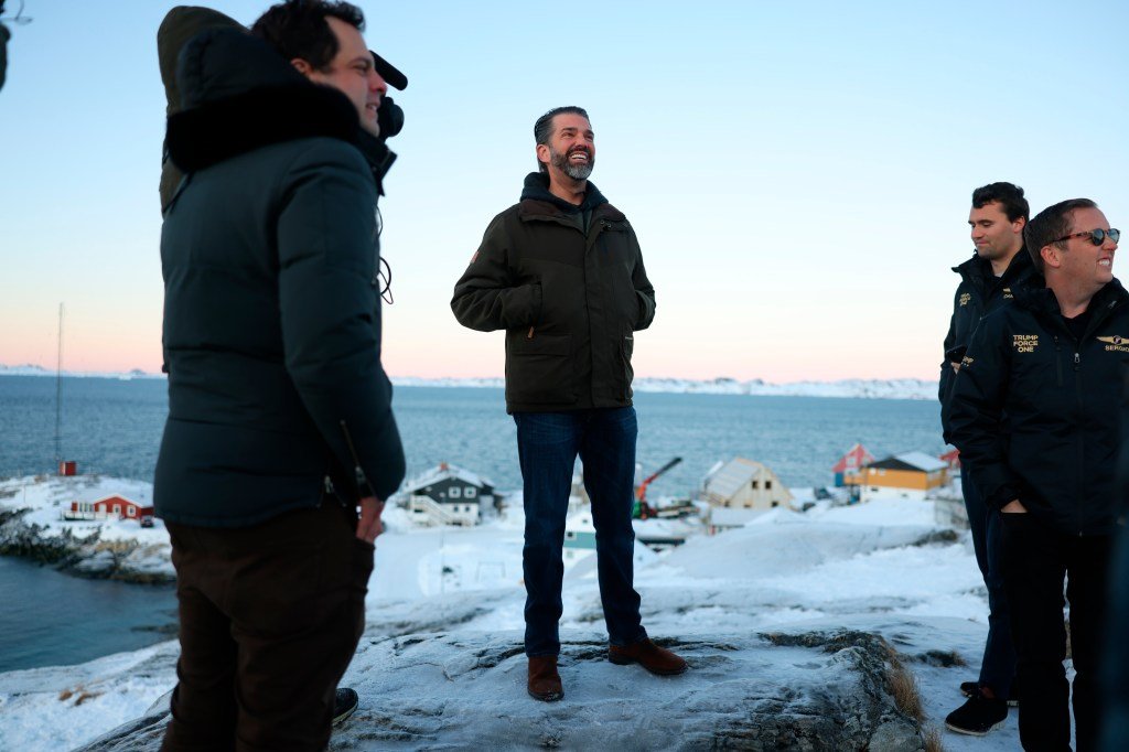 Donald Trump Jr. arrives in Greenland with a message from his dad: “We’re going to treat you well”