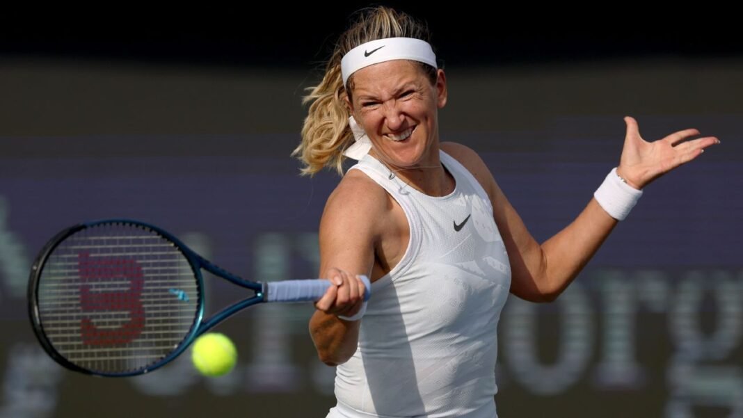 Victoria Azarenka rallies to advance at Dubai Open