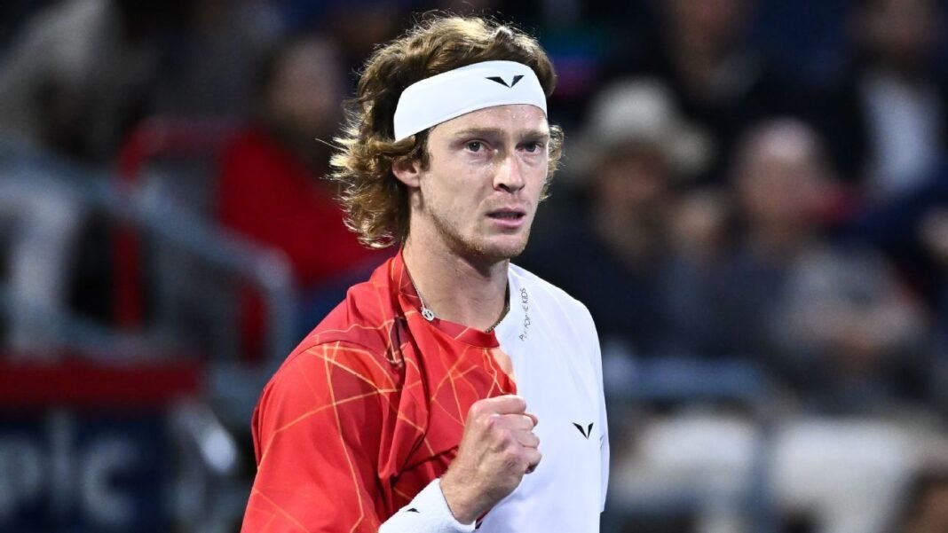 Andrey Rublev bests Auger-Aliassime to reach third Qatar final