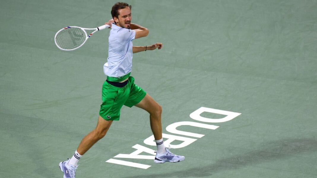 Daniil Medvedev reaches quarterfinals of Dubai Championships