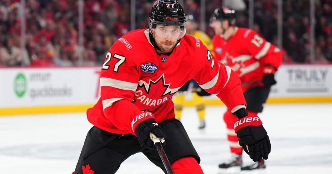 Canada Defenseman Shea Theodore Suffers Wrist Injury vs. Sweden