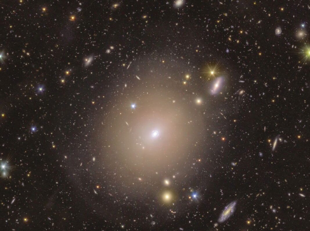 Euclid Telescope uncovers rare Einstein ring in nearby galaxy