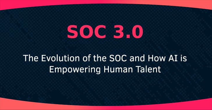 SOC 3.0 - The Evolution of the SOC and How AI is Empowering Human Talent