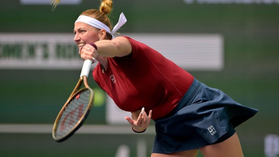 Petra Kvitova, back from maternity break, loses at Indian Wells