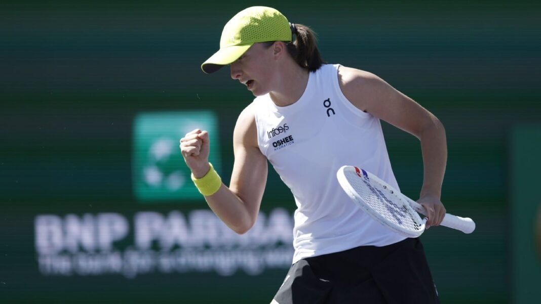 Iga Swiatek reaches Indian Wells 4th round with dominant display