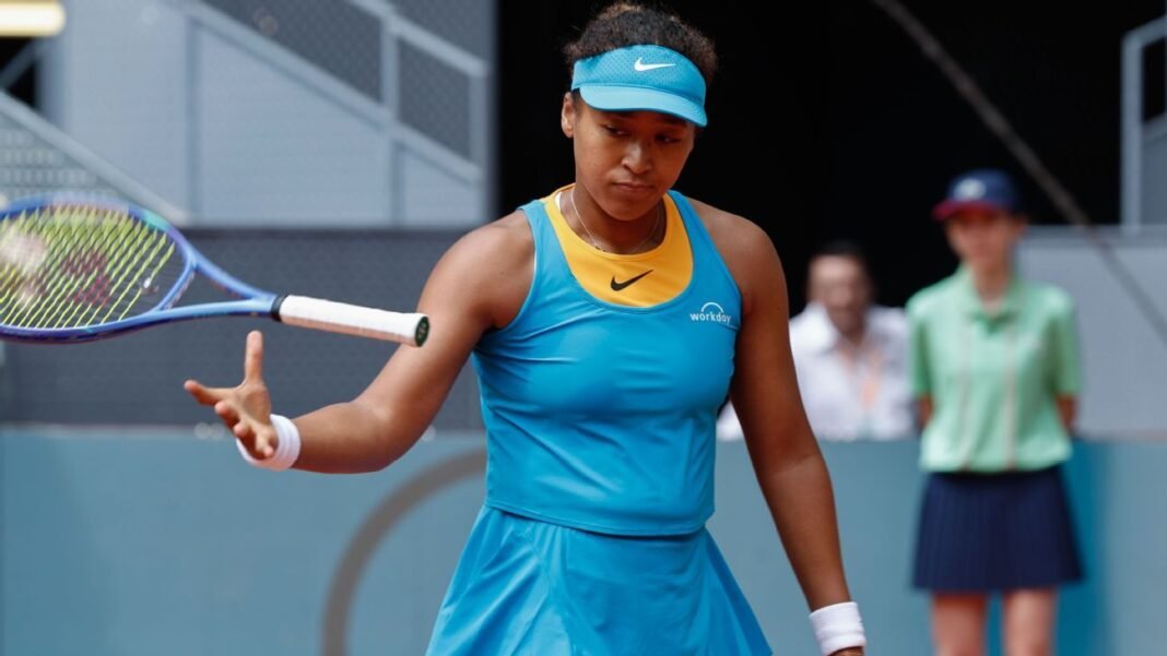 Naomi Osaka starts clay-court season with Madrid Open loss