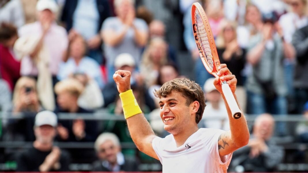 Flavio Cobolli upsets 3-seed Andrey Rublev to win Hamburg Open