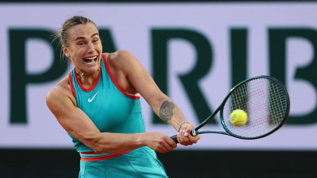 Sabalenka shrugs off slow start to reach French Open third round