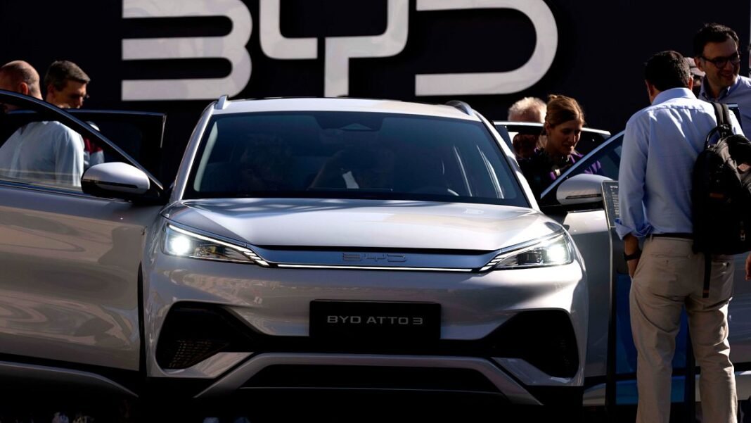 BYD stock plunges following deep price cuts as EV sales surpass Tesla in Europe