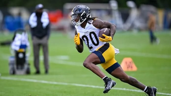 Kaleb Johnson Steelers pic