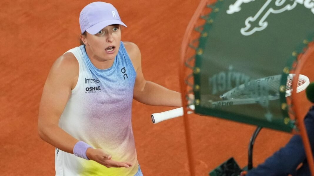 Iga Swiatek calls umpire's refusal to inspect mark unfair