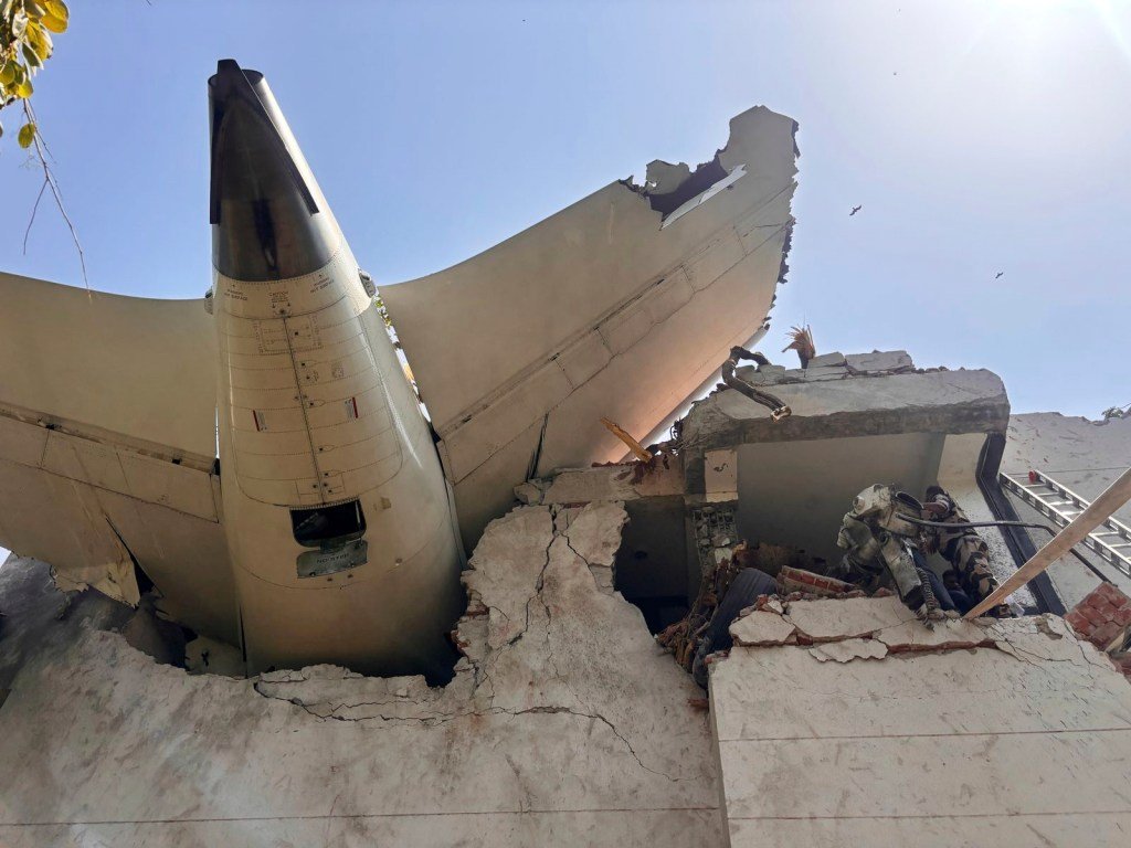 Air India flight headed to London with more than 240 aboard crashes after takeoff