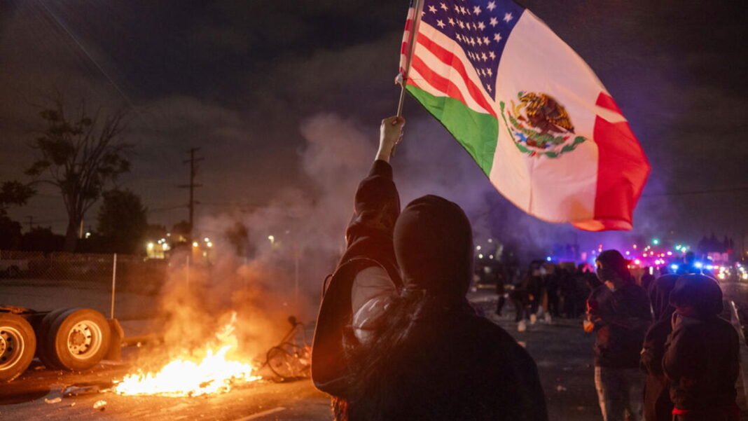 Tensions flare as federal agents clash with LA protesters