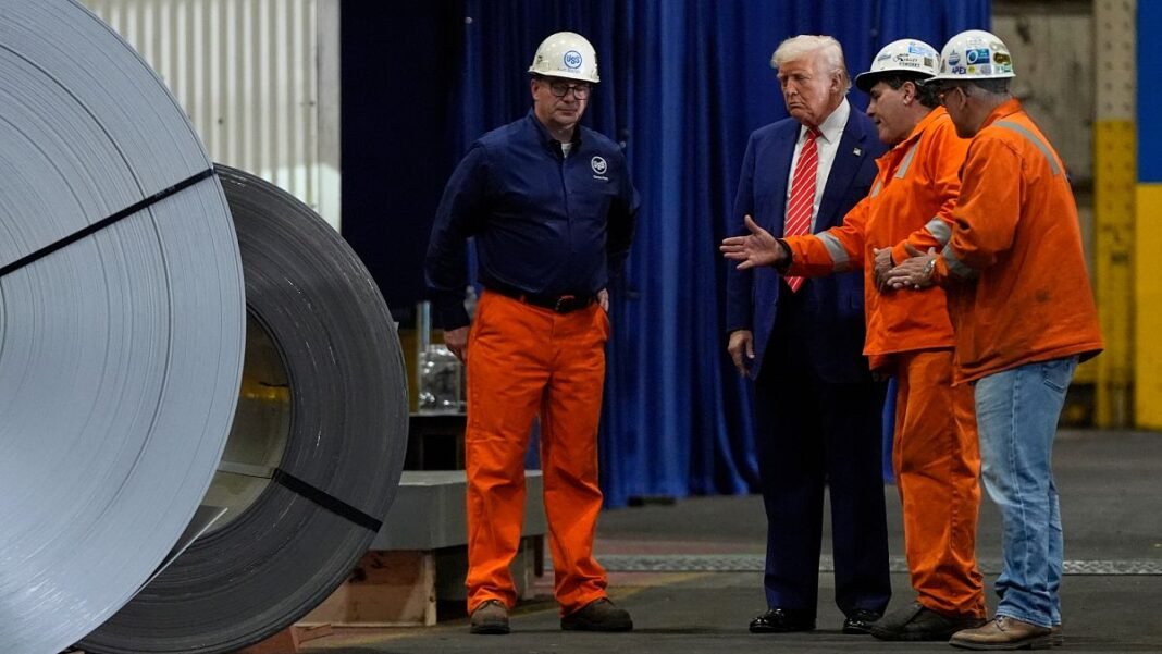 US President Trump doubles tariffs on steel and aluminium imports to 50%