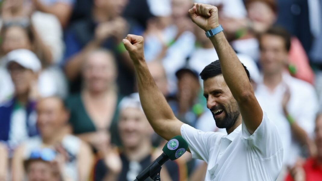 Djokovic joins Navratilova, Federer with 100th Wimbledon win