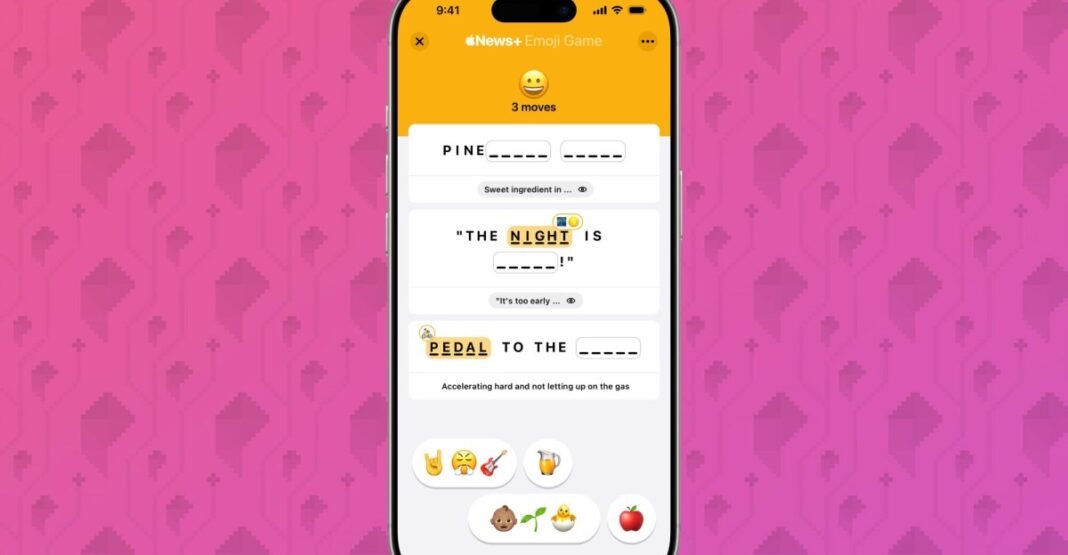 Apple’s new daily puzzle game is basically Emoji Wordle