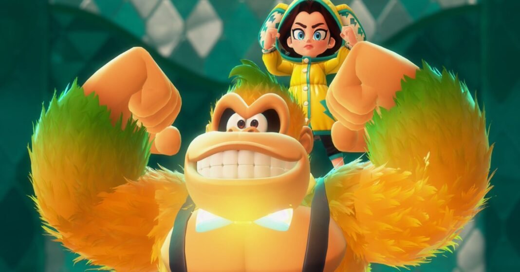 Amid the chaos, Donkey Kong is a big ol’ softie in Bananza