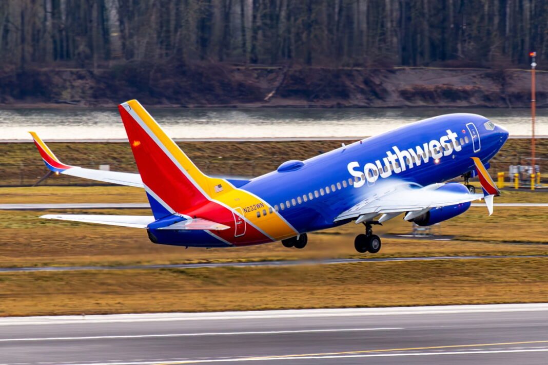 Southwest flight almost collides in the air with a jet. Six injured