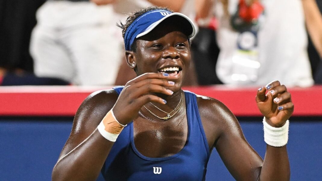 Victoria Mboko rallies past Elena Rybakina into Montreal final